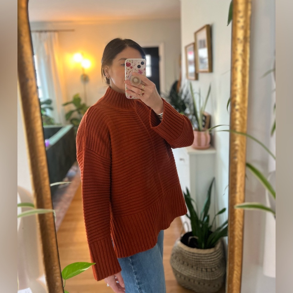 Topshop Mock Neck Sweater